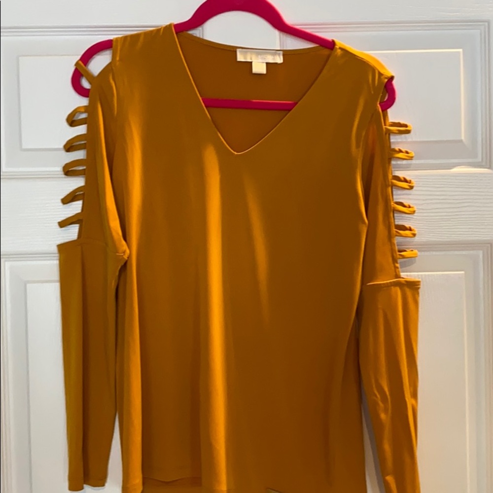 Michael Kors sleeve cut-out blouse